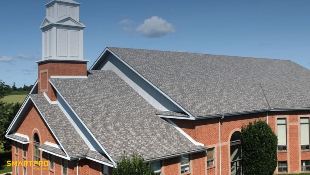 A house featuring a prominent steeple atop its roof