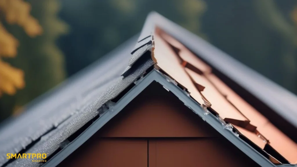 Close-up image of a house roof