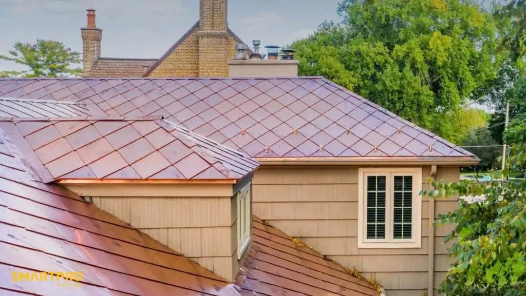 Copper roofing