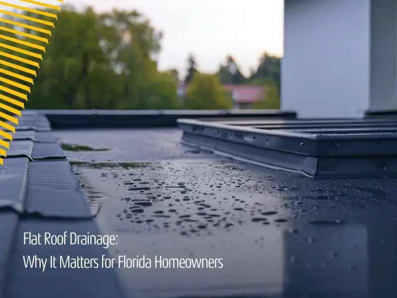 Flat Roof Drainage: Why It Matters for Florida Homeowners
