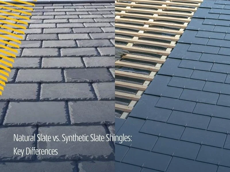 Natural Slate vs. Synthetic Slate Shingles: Key Differences