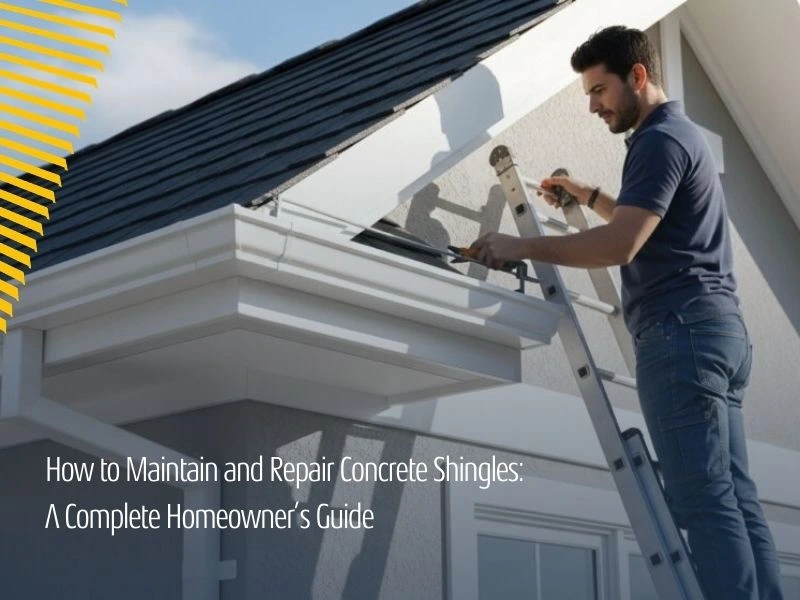 How to Maintain and Repair Concrete Shingles: A Complete Homeowner’s Guide